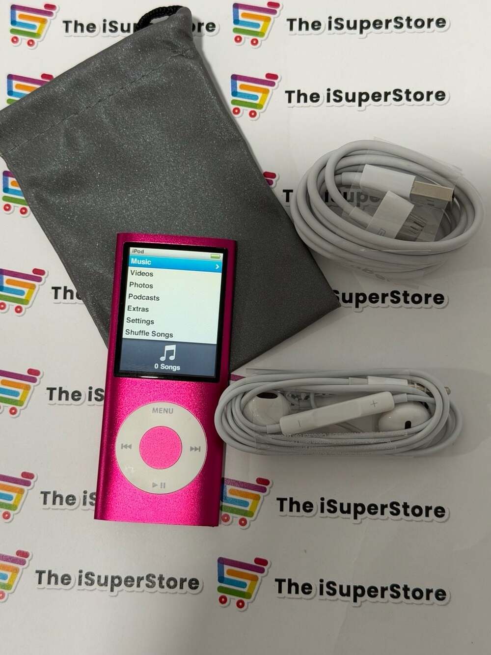 Refurbished Apple iPod Nano 4th Gen 8GB Pink MP3  New Battery 1 YR warranty